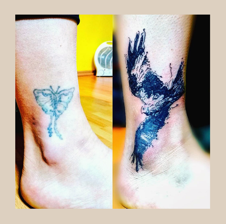 Feines, künstlerisches Tattoo im zarten Stil aus Leipzig