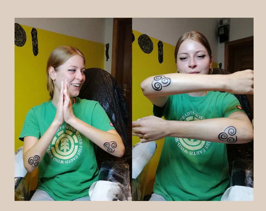 Feines, künstlerisches Tattoo im zarten Stil aus Leipzig