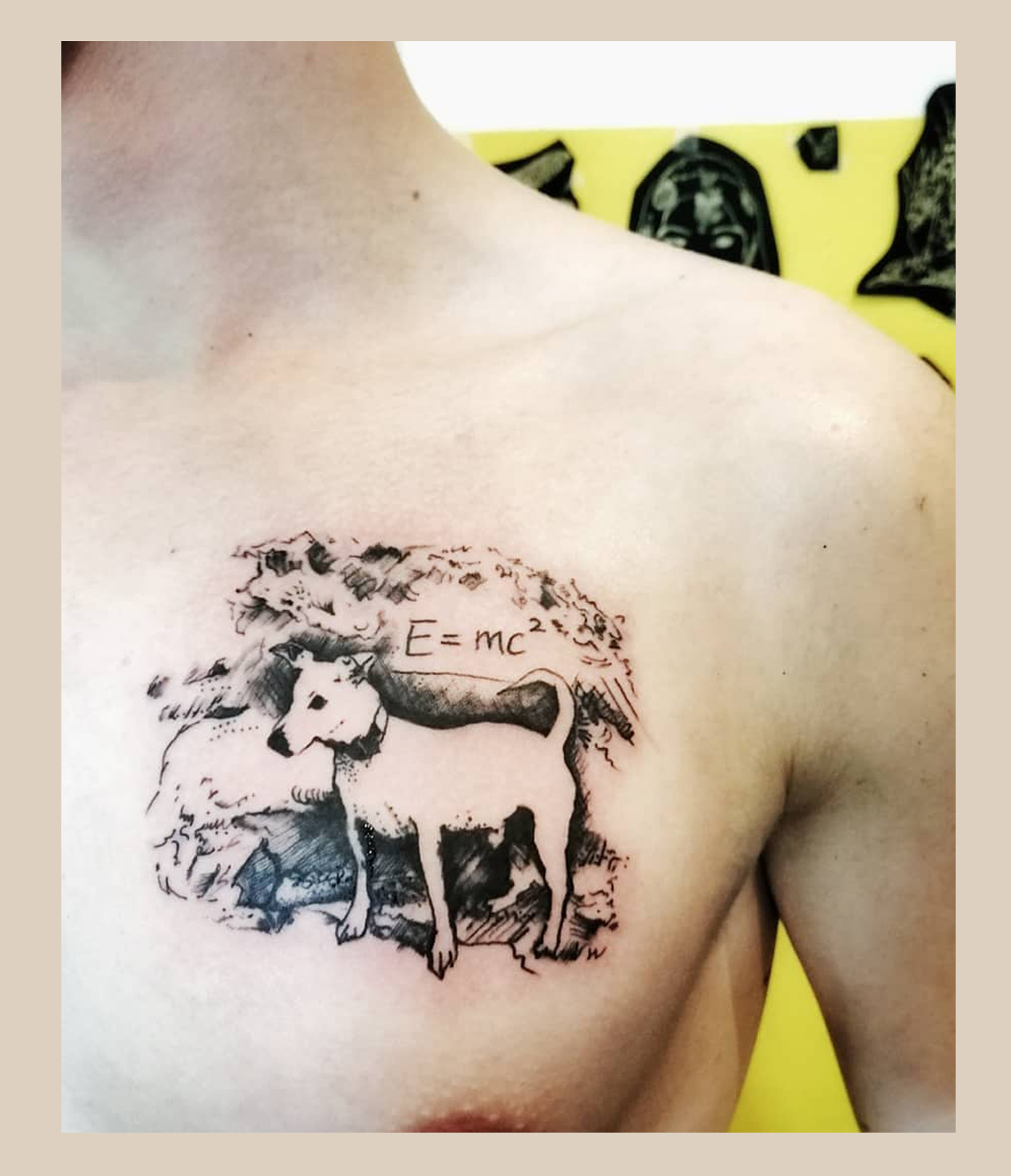 Feines, künstlerisches Tattoo im zarten Stil aus Leipzig